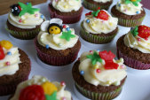 Gedecoreerde cupcake bestellen