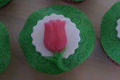 Gedecoreerde cupcake bestellen