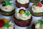 Gedecoreerde cupcake bestellen