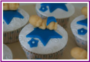 Gedecoreerde cupcake bestellen